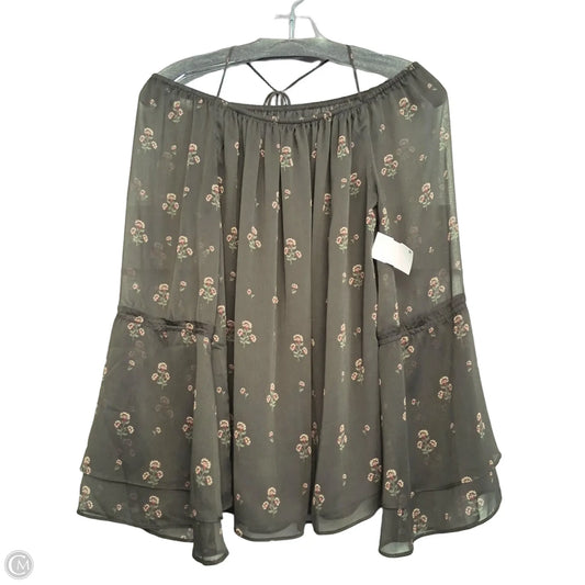 Top Long Sleeve By White House Black Market In Green, Size: Xs