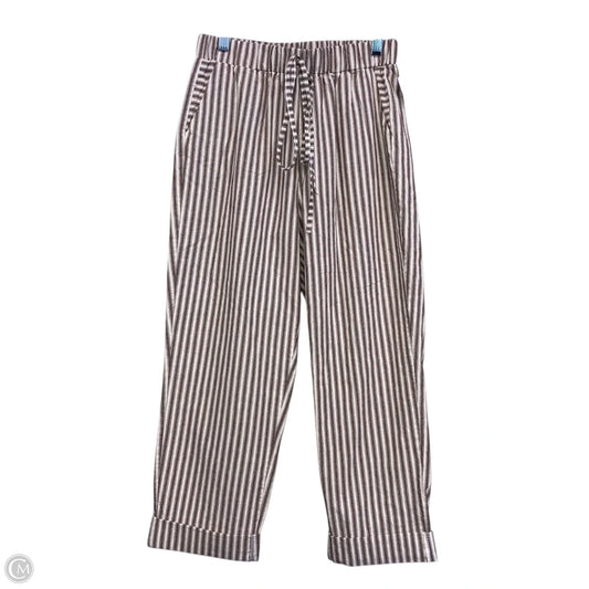 Pants Cropped In Striped Pattern, Size: 8