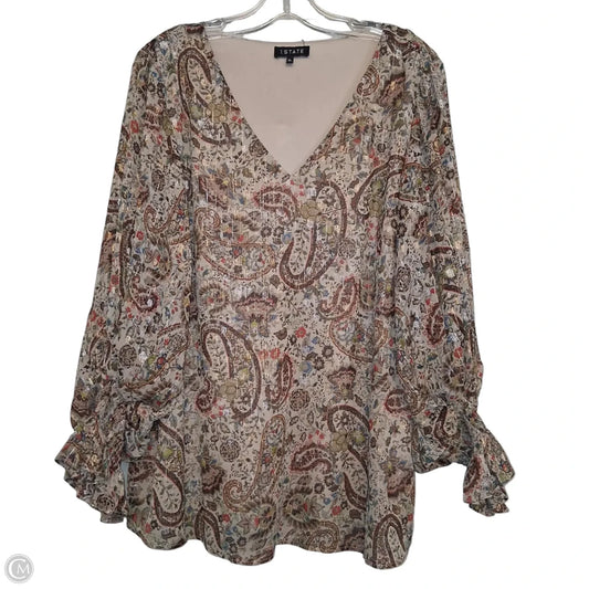 Top Long Sleeve By 1.state In Multi-colored, Size: Xl