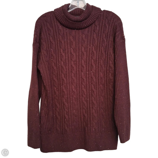 Sweater By Talbots In Maroon, Size: Mp
