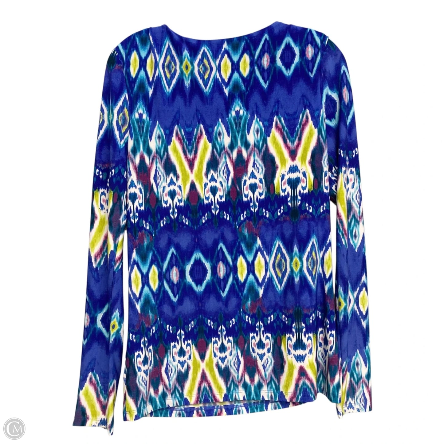 Top Long Sleeve By Jones New York In Multi-colored, Size: M