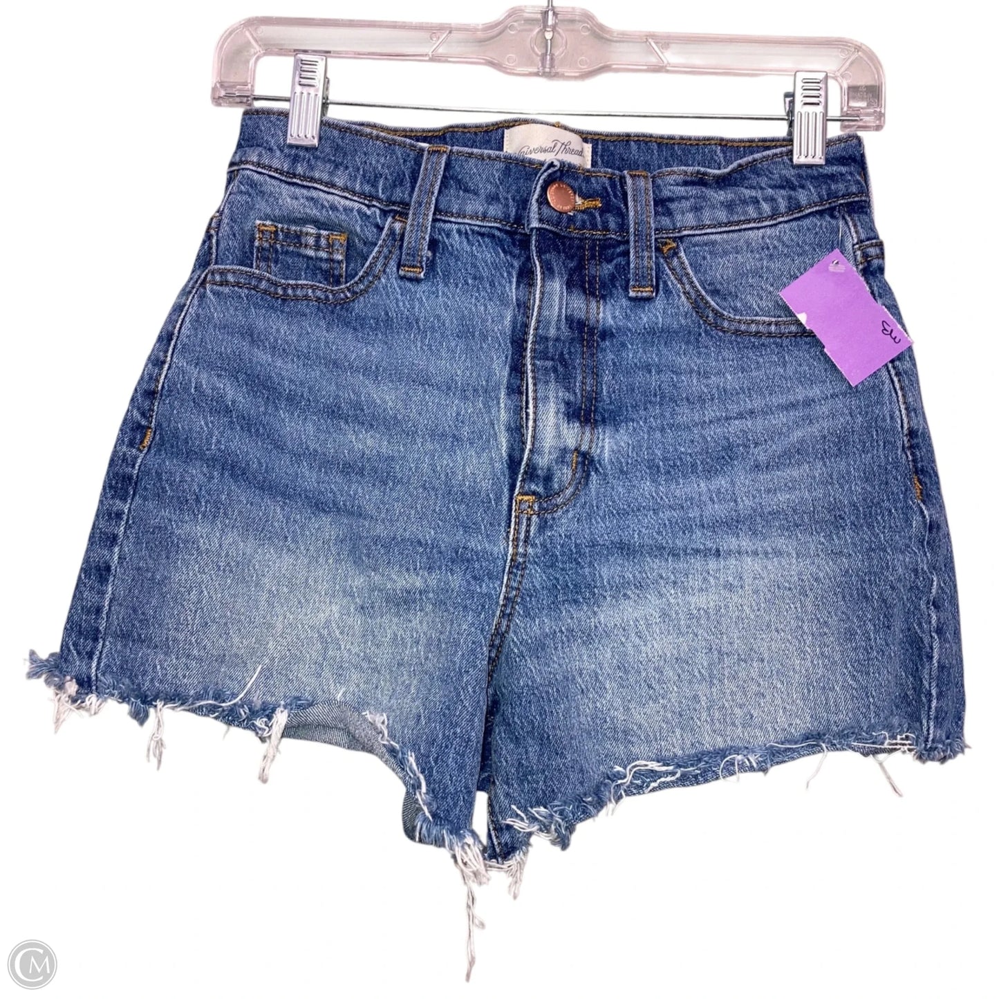 Shorts By Universal Thread In Blue Denim, Size: 0