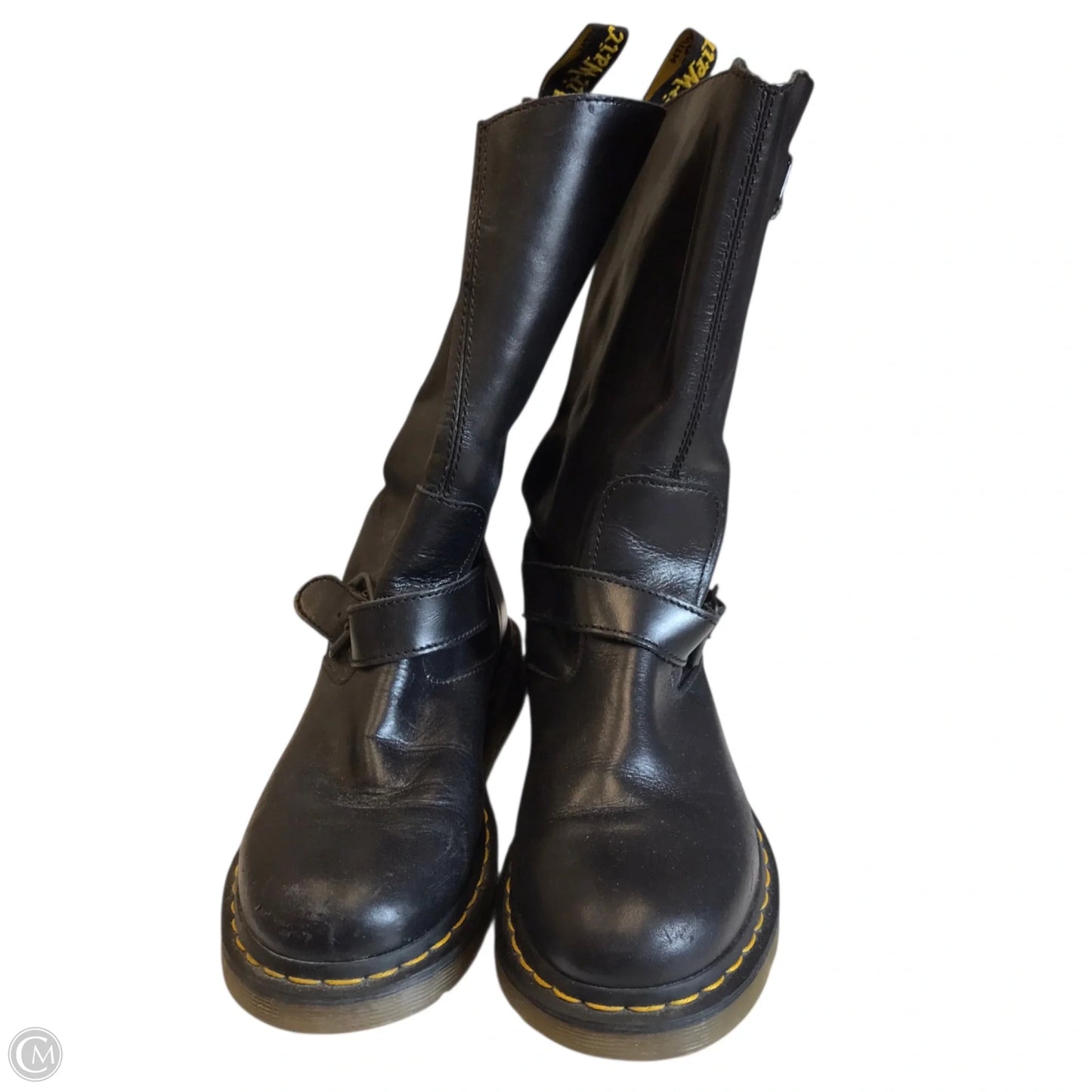 Boots Mid-calf Heels By Dr Martens In Black, Size: 8