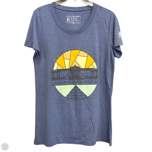 Top Short Sleeve Basic By CLE Clothing Co. In Blue, Size: Xl
