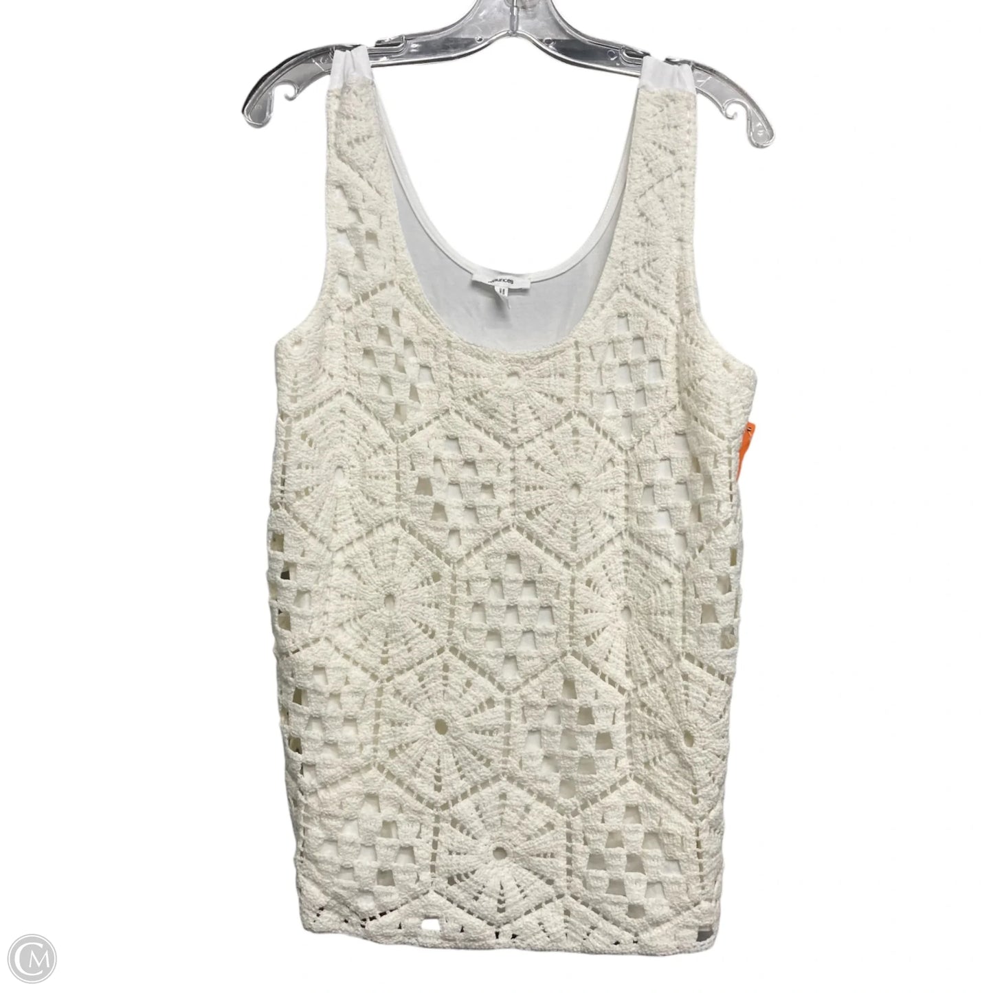 Top Sleeveless By Maurices In Cream, Size: L