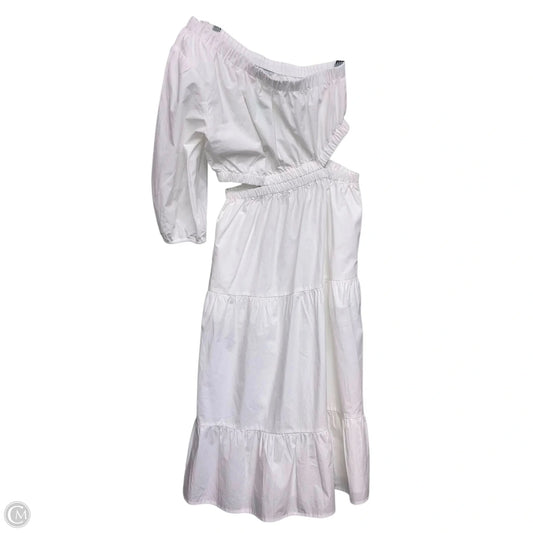 Dress Casual Midi By The Drop In White, Size: Xs