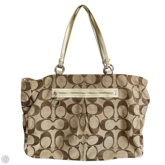 Tote Designer By Coach, Size: Medium