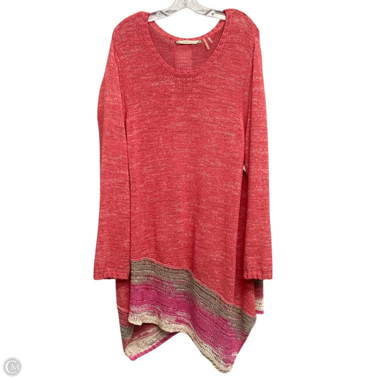 Sweater By Soft Surroundings In Coral, Size: 3x