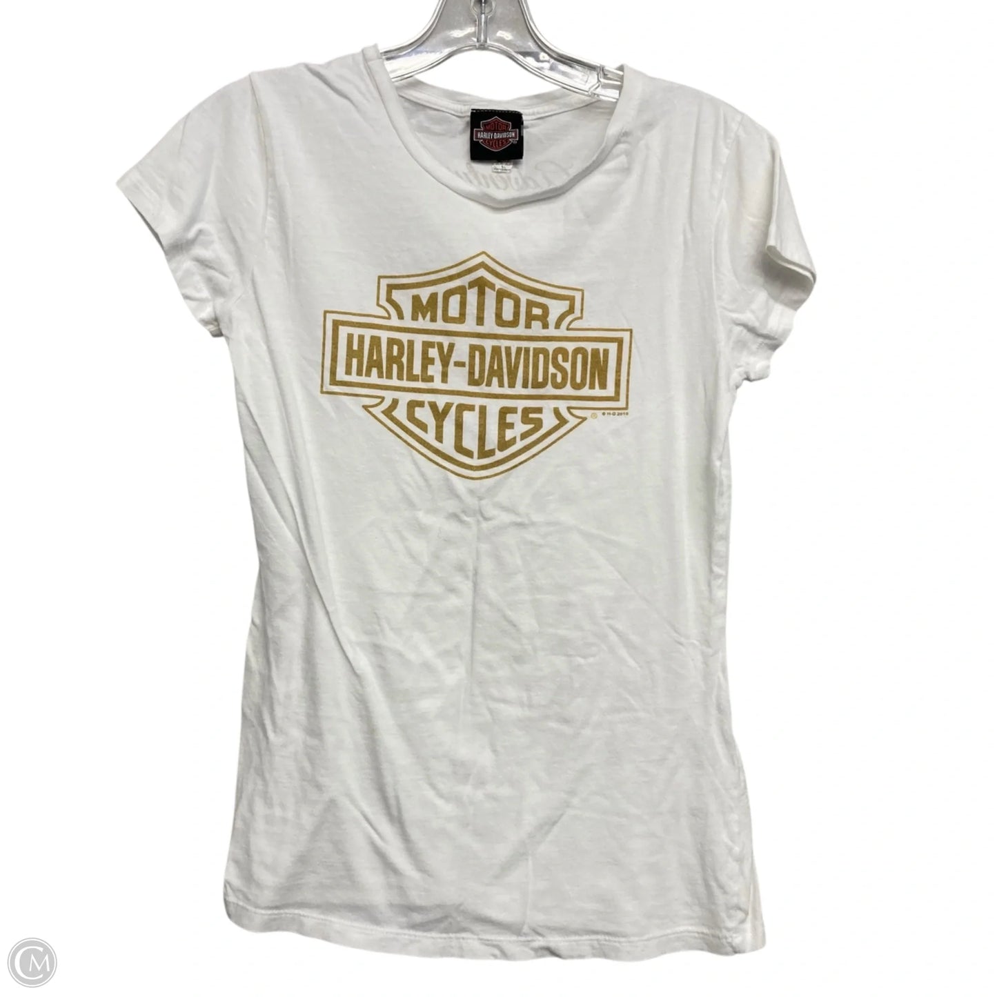 Top Short Sleeve Basic By Harley Davidson In White, Size: L