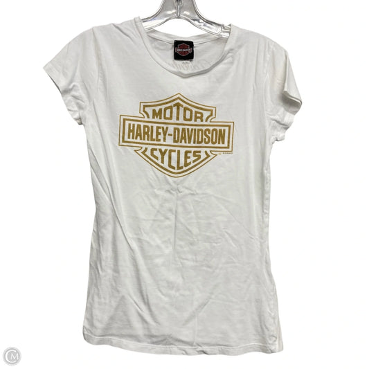 Top Short Sleeve Basic By Harley Davidson In White, Size: L