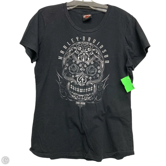 Top Short Sleeve Basic By Harley Davidson In Black, Size: M