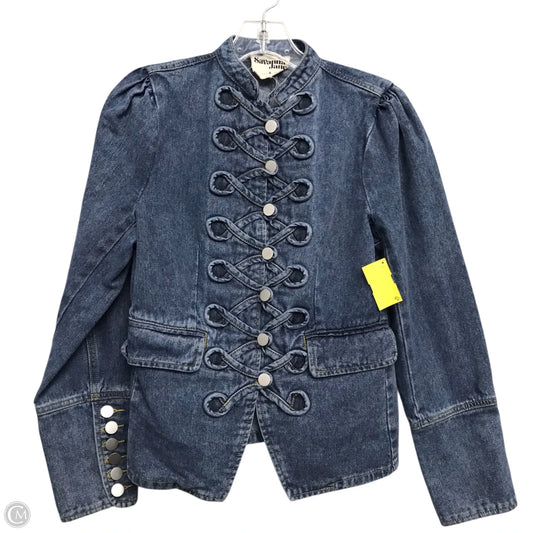 Jacket Denim By Savanna Jane In Blue, Size: S