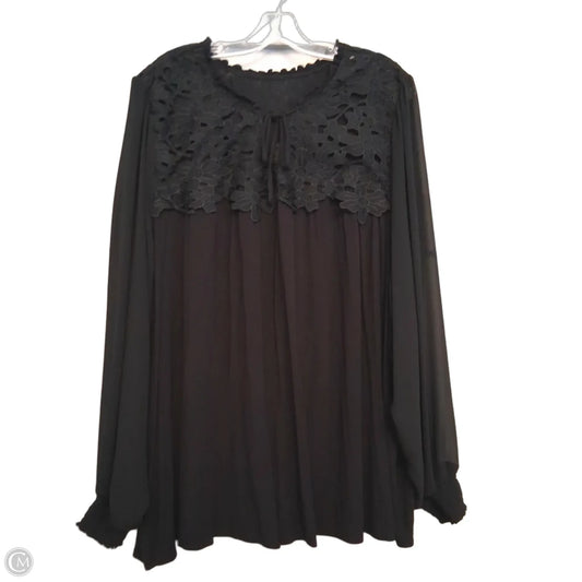 Top Long Sleeve By Torrid In Black, Size: 3x