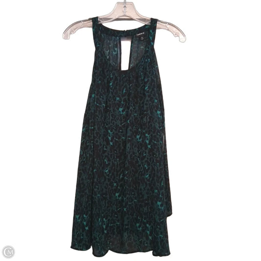 Top Sleeveless By Torrid In Black & Green, Size: 3x