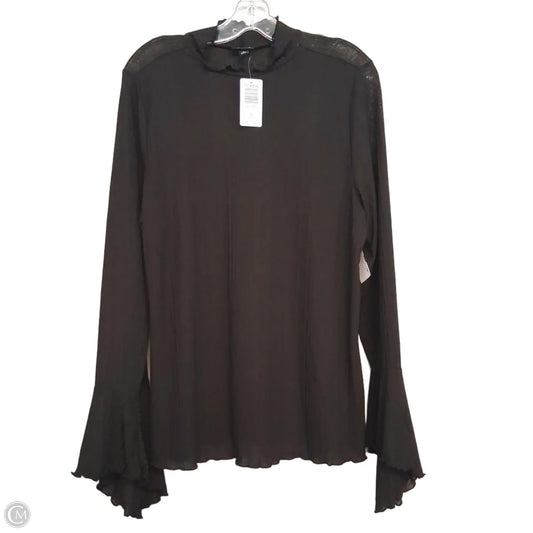Top Long Sleeve By Torrid In Black, Size: 2x