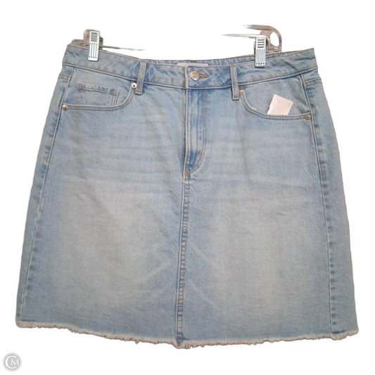 Skirt Mini & Short By Loft In Blue Denim, Size: 8