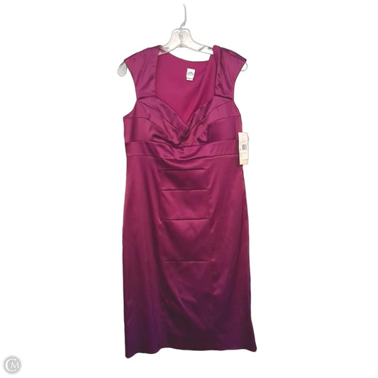 Dress Party Midi By Sangria In Purple, Size: L