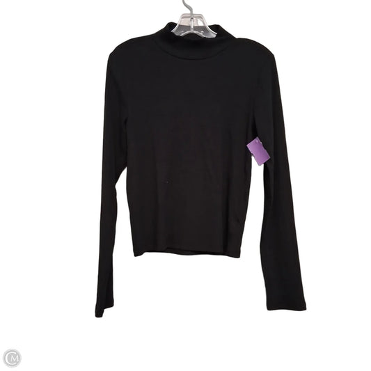 Top Long Sleeve By Gap In Black, Size: M