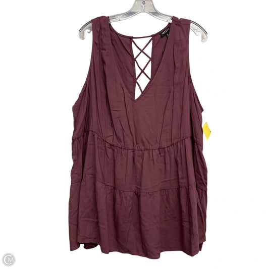 Top Sleeveless Basic By Torrid In Purple, Size: 2x