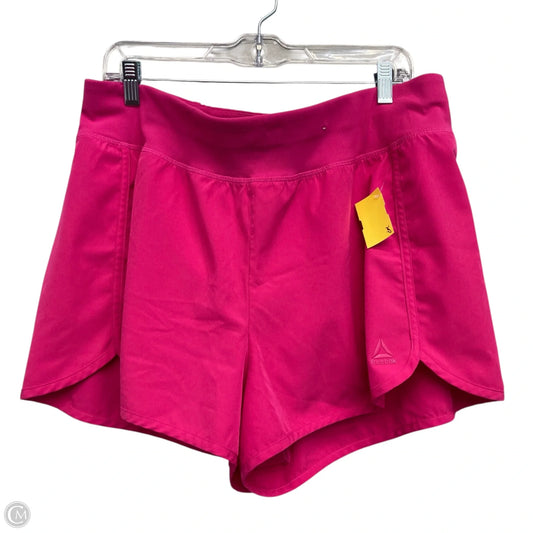 Athletic Shorts By Reebok In Pink, Size: 1x