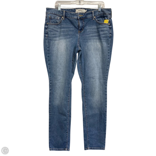 Jeans Skinny By Torrid In Blue Denim, Size: 16