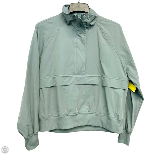 Jacket Windbreaker By Zella In Green, Size: L