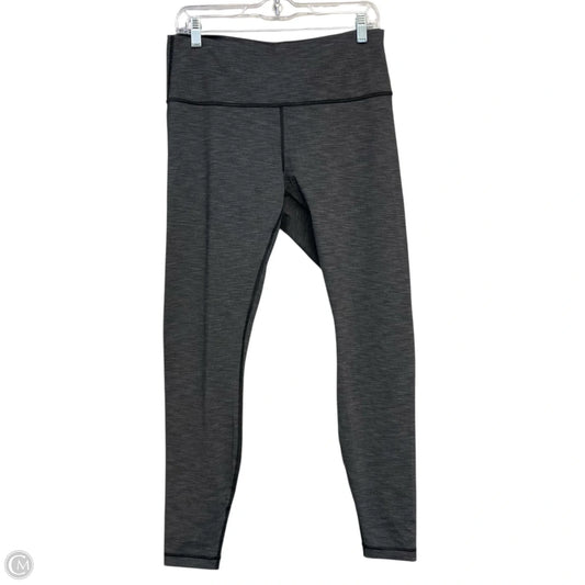 Athletic Leggings By Lululemon In Grey, Size: L