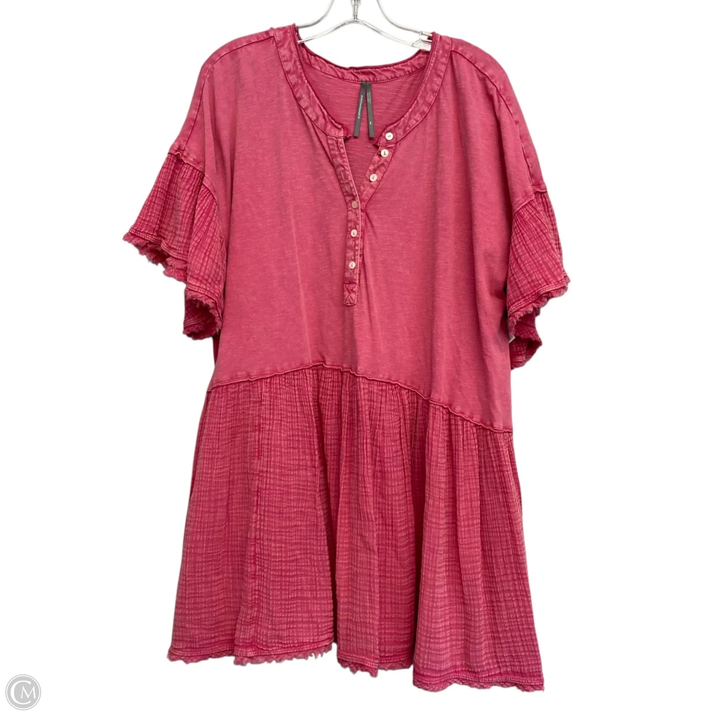 Dress Casual Short By Anthropologie In Pink, Size: Mp
