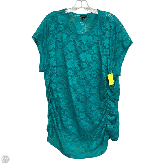 Top Sleeveless By Torrid In Teal, Size: 3x