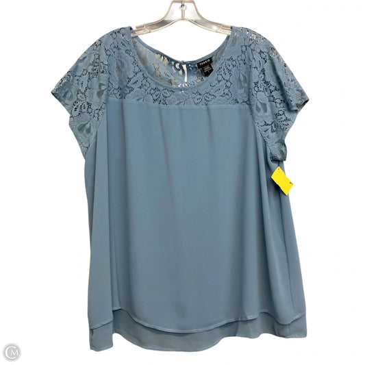 Top Short Sleeve By Torrid In Blue, Size: 2x