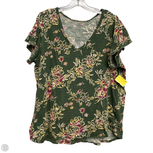 Top Short Sleeve Basic By Torrid In Green, Size: 2x