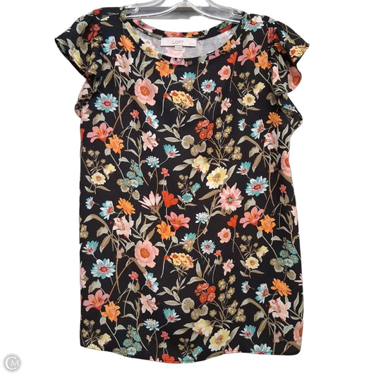 Top Sleeveless Basic By Loft In Floral Print, Size: Sp