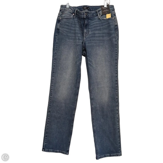 Jeans Straight By Simply Vera In Blue Denim, Size: 12