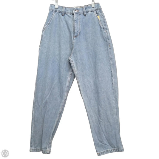 Jeans Straight By Zara In Blue Denim, Size: 0