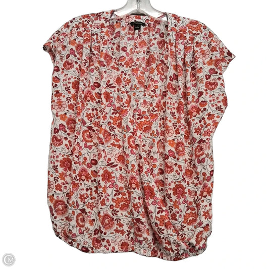 Top Sleeveless By Ann Taylor In Floral Print, Size: L