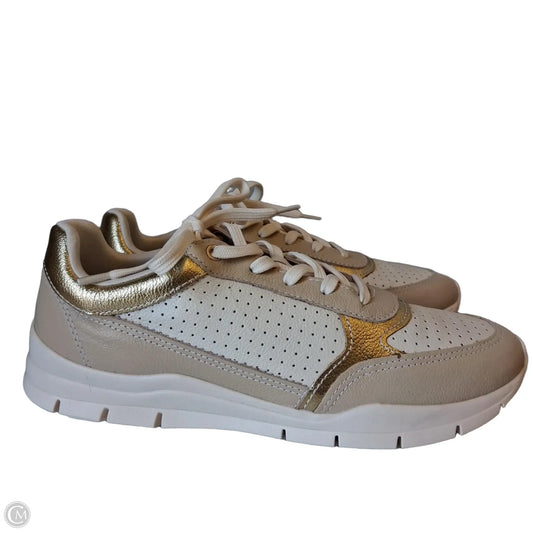 Shoes Athletic By Comfort Flex In Gold & Tan, Size: 10