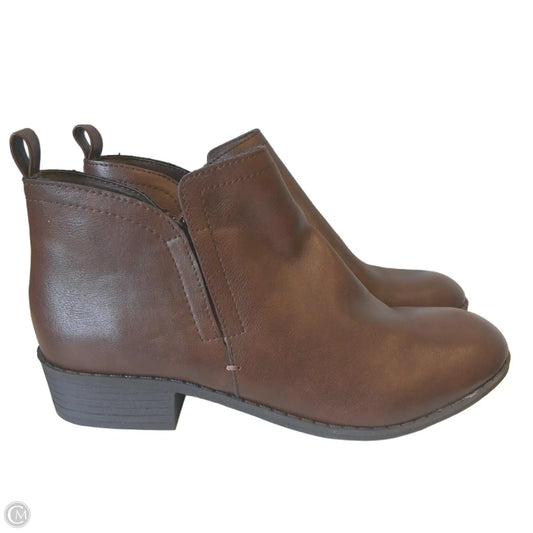 Boots Ankle Heels By American Rag In Brown, Size: 8.5