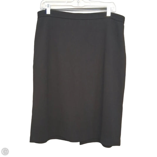 Skirt Midi By St John Knits In Black, Size: 10