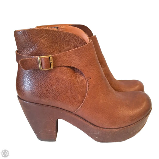 Boots Leather By Kork Ease In Brown, Size: 8