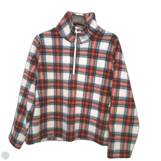 Jacket Fleece By J. Crew In Plaid Pattern, Size: Xl