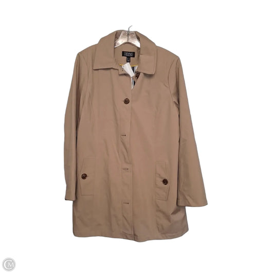 Coat Trench Coat By Dennis Basso Qvc In Beige, Size: L
