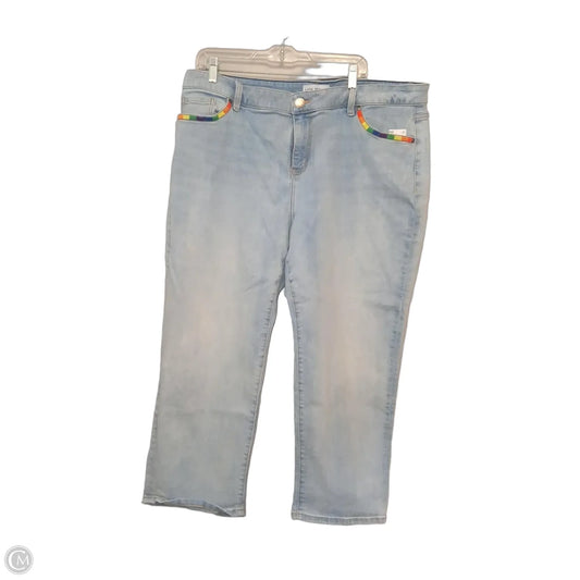 Jeans Boyfriend By Lane Bryant In Blue Denim, Size: 18