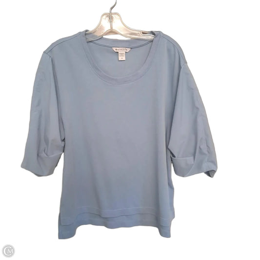 Top 3/4 Sleeve By Athleta In Blue, Size: M