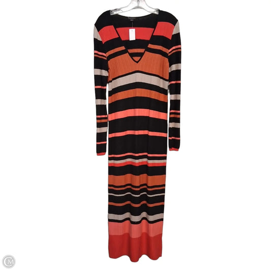 Dress Sweater By Ann Taylor In Striped Pattern, Size: L