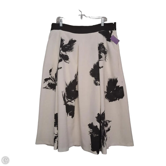 Skirt Maxi By White House Black Market In Black & White, Size: 16