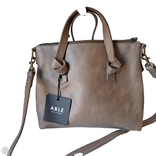 Crossbody Leather By Able, Size: Small