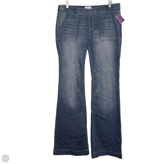 Jeans Wide Leg By Cello In Blue Denim, Size: 16