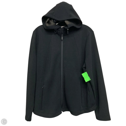 Athletic Jacket By Chicos In Black, Size: L