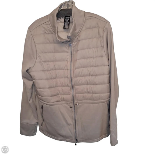 Athletic Jacket By Avia In Tan, Size: Xl