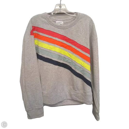 Sweatshirt Crewneck By Evereve In Grey, Size: Xl